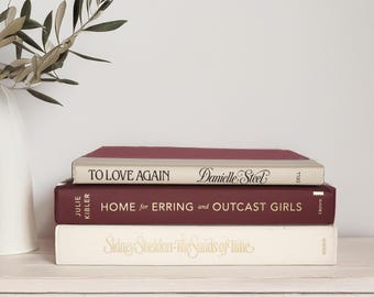 Modern Burgundy Beige Coffee Table Books Books West Elm Classic Contemporary Modern Farmhouse Decorative Books Real Estate Staging Ideas