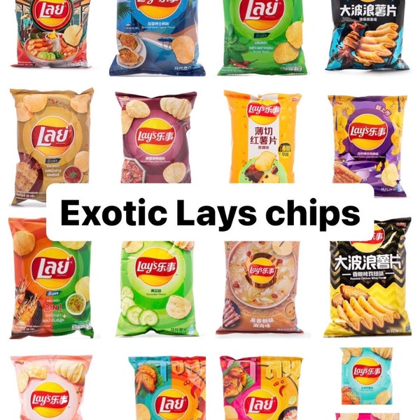 Exotic Lays chips Limited edition Asian snack box | Asian flavors Chinese Japanese Thailand Korea flavors | Exotic snack box |Halloween SALE