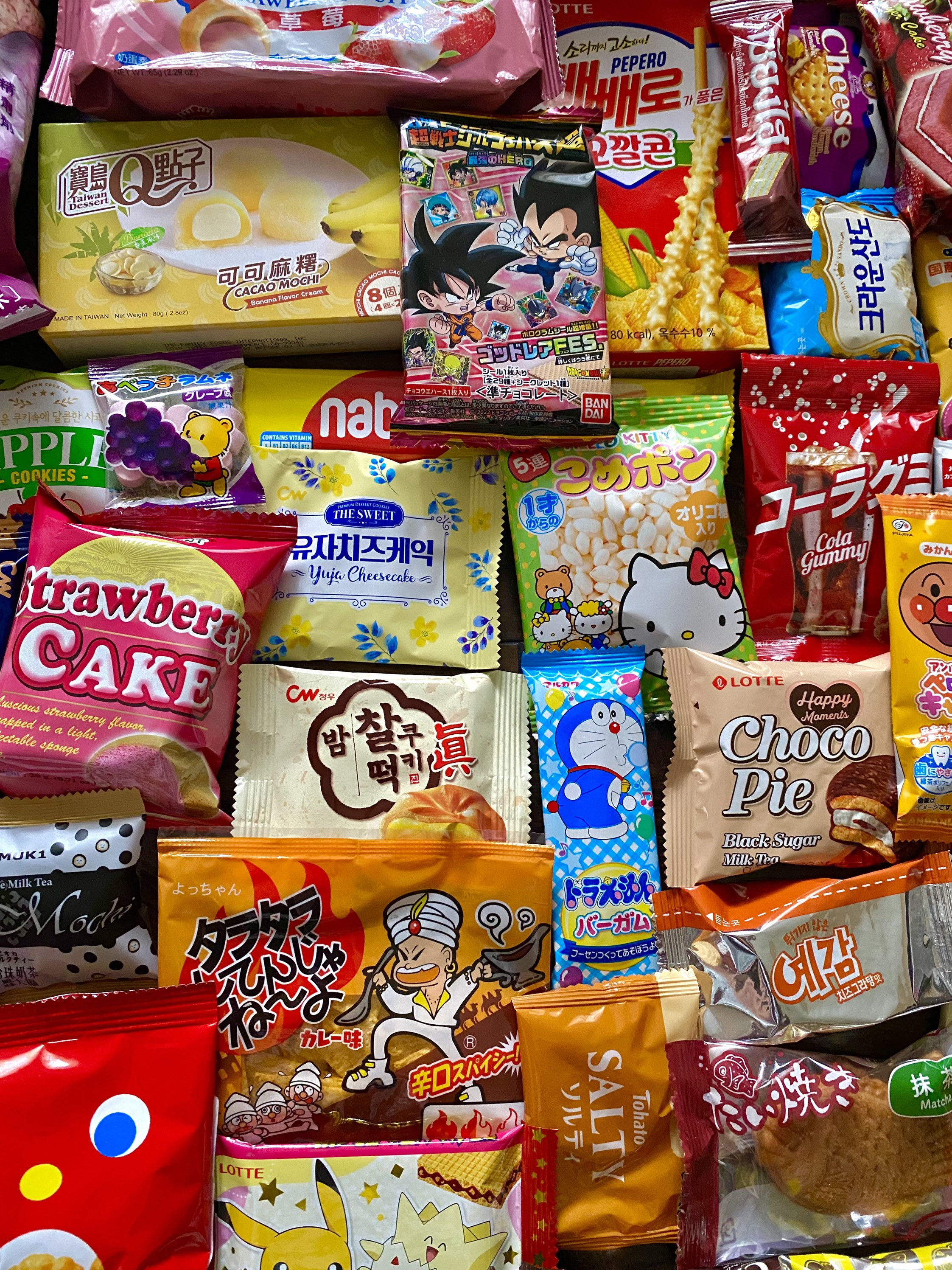 Asian Snack Box 45pcs / Japonés Coreano Chino Asiático Snacks Etsy España