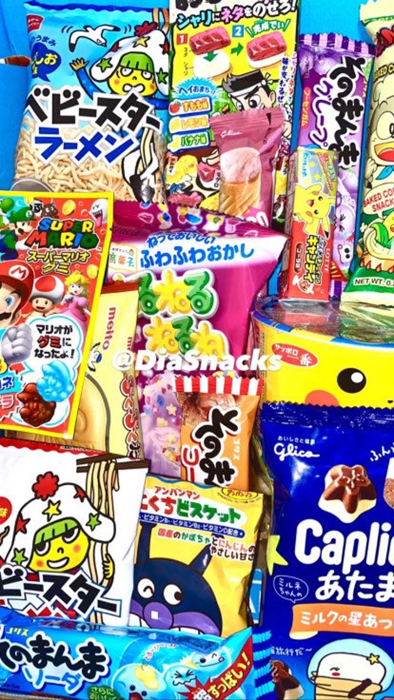 50pcs Exotic Japanese Asian Snack Box Dagashi Ramen Candy Box Etsy