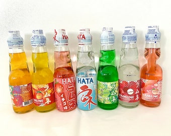 7-pack Japanese Ramune Variety pack | Japanese drinks | Asian drinks | Asian snack Box | Labor Day Sale