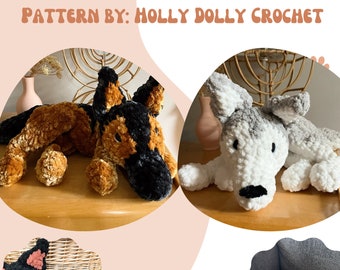 Good Girl Dog Pattern Bundle  Zoey and Cora | dog crochet pattern | amigurumi dog pattern | crochet pattern