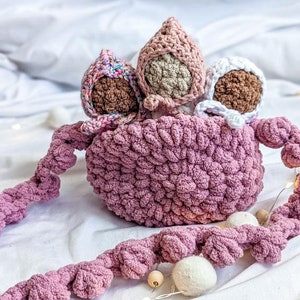 Süße Erbse Tasche Baby und Geldbeutel Häkelanleitung klein | Babypüppchen | Kleinkind Geldbörse | Schnittmuster Kindertasche