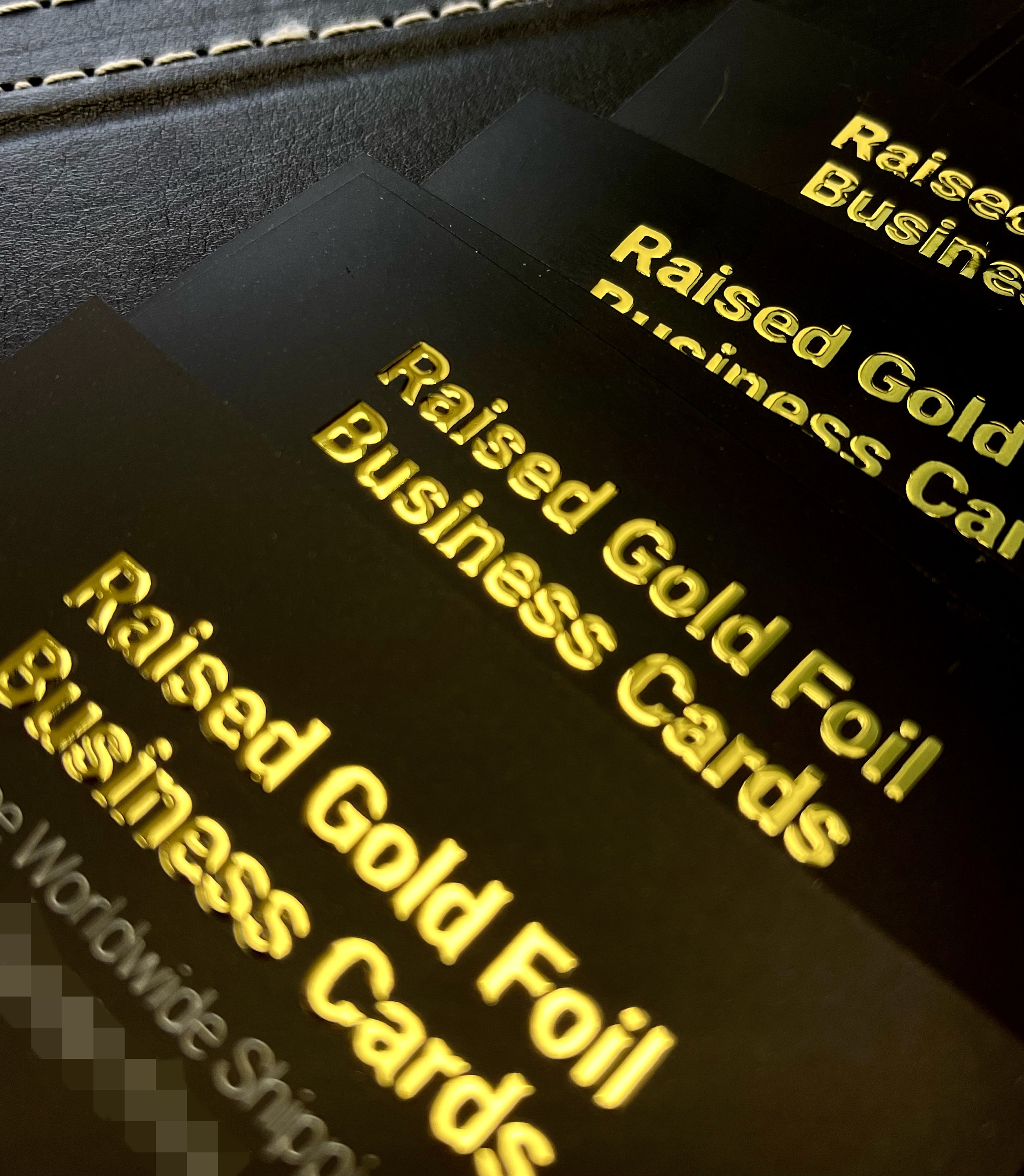 500 Raised Gold Foil Business Card custom Design Printing Luxury