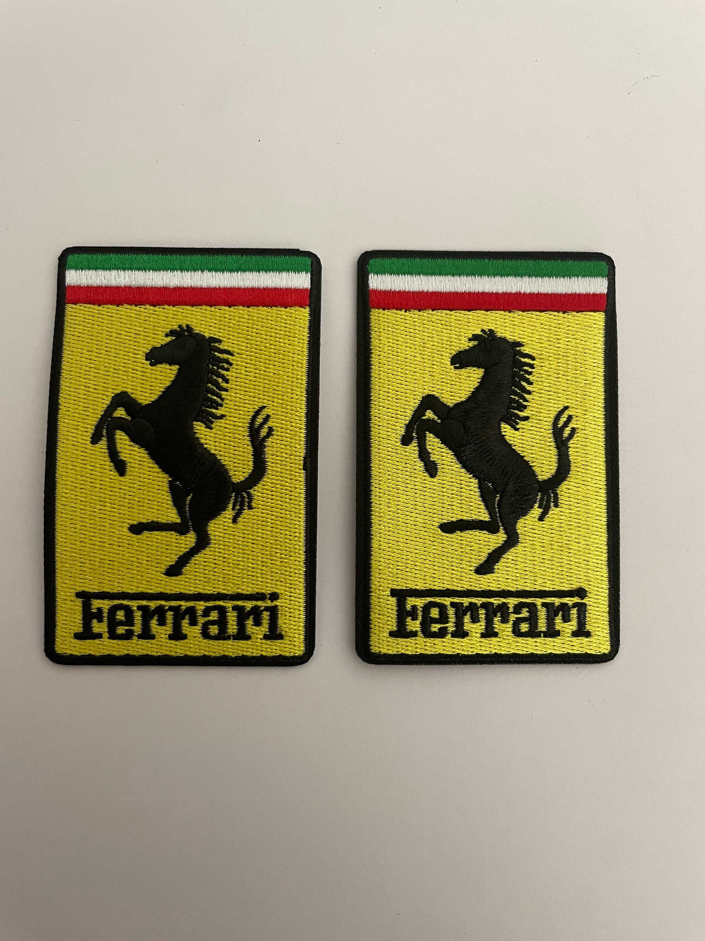 FERRARI Motor Logo Sew on Iron on Patch Badge Embroidered Appliques For  Clothes