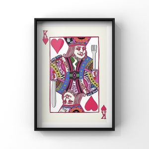 King Of Sheffield | Sheffield Print | Playing Cards | 0114 | Sheffield Illustration | Sheffield Gift | Arctic Monkeys | Wedding