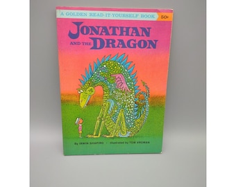 Livre illustré Jonathan and Dragon, Irwin Shapiro Golden Press, 1963