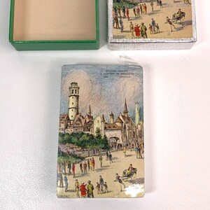 Cartas de jogo da Feira Mundial de Chicago vintage 1934 seladas caixa original belga