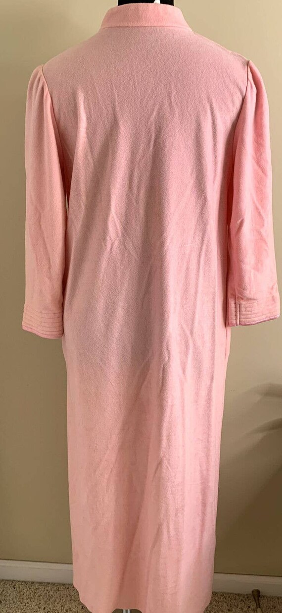 Vintage Vandemere Pink Button Robe Ankle Length S… - image 5