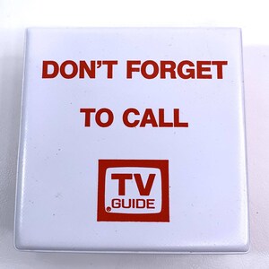 Vintage TV Guide Notizpapier Notizbuch Promo