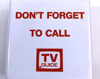 Vintage TV Guide Note Paper Note Book Promo