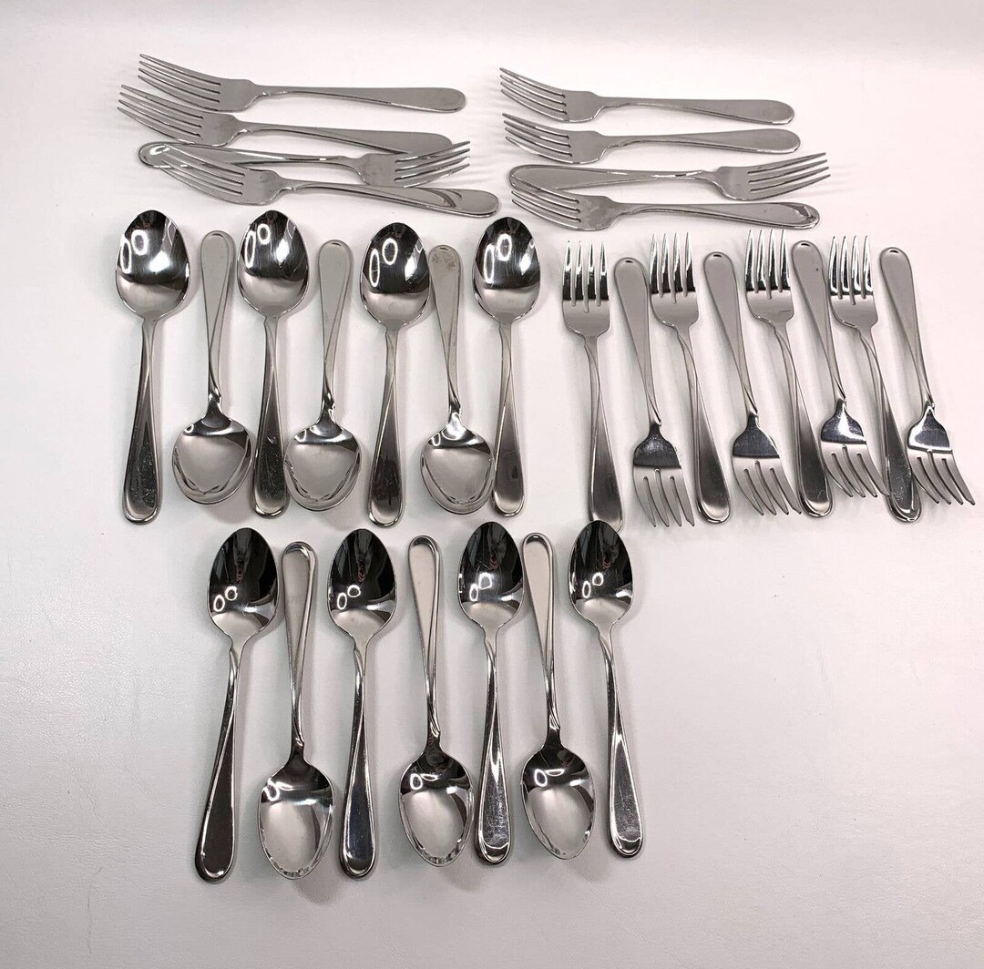 30 Piece Oneida Stainless Flight Reliance Flatware Silverware Etsy