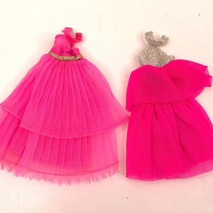 Topper Dawn Doll Dresses Neat Pleats & Silver Beam Dream Outfits Mod Fashion