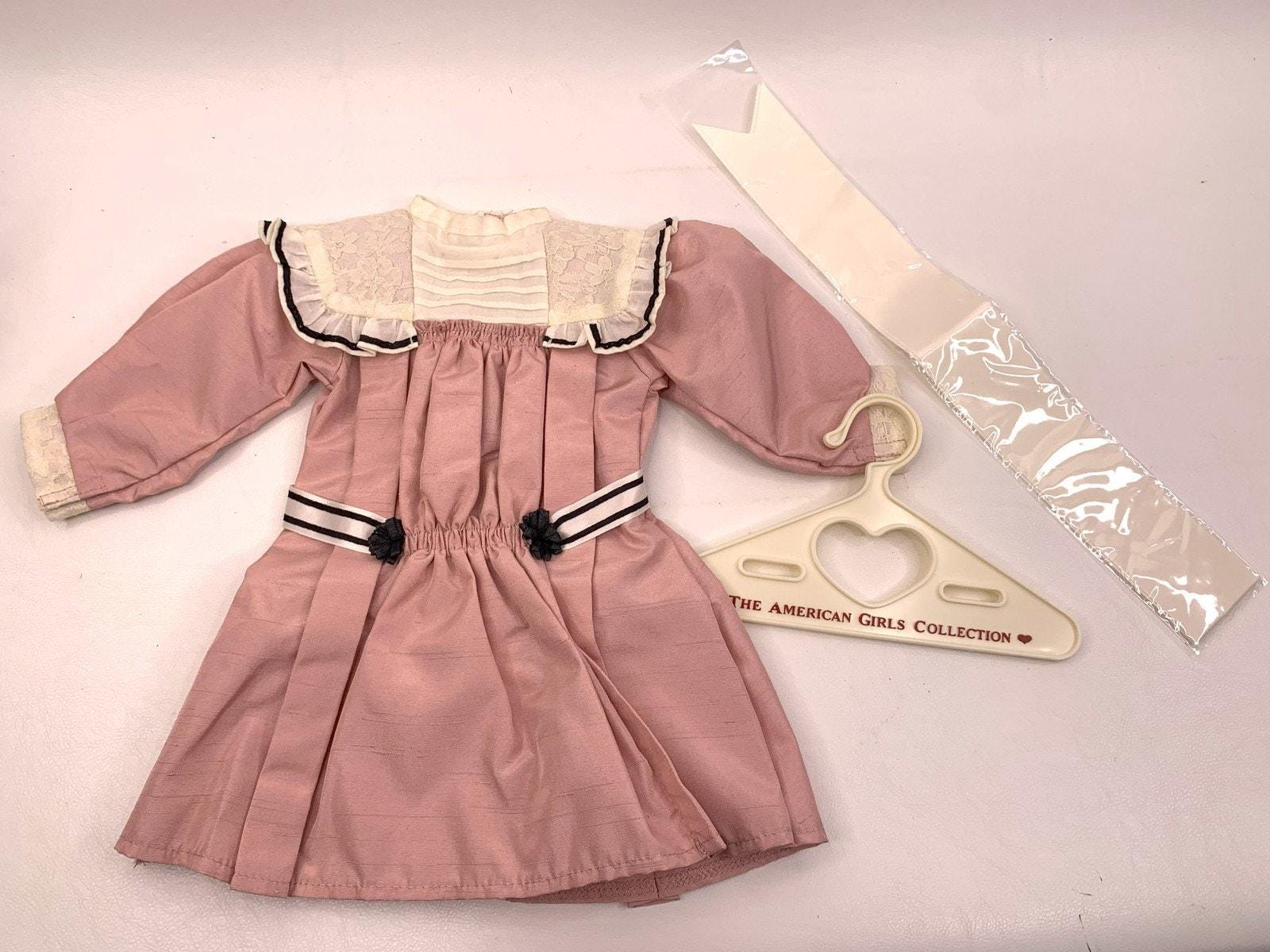 American Girl Samantha Talent Show Pink Dress With Lace Trim