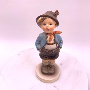Goebel Hummel Figurine Brother #95 TMK5 W Germany Boy in Hat 6&quot; 1979
