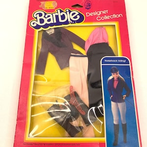 Vintage Barbie Designer Collection Horseback Riding Fashion Pack 1983 HTF Doll Clothes