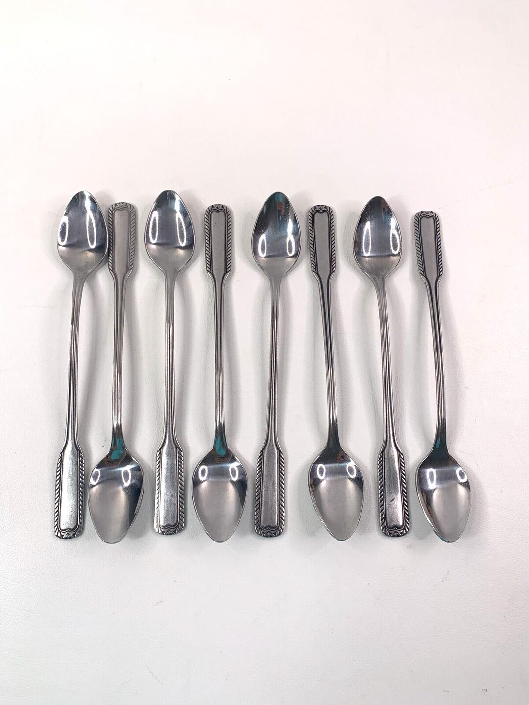 Rogers Company Stanley Roberts Stainless SALEM Iced Tea Spoons 8 ...