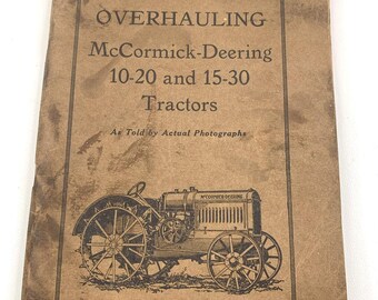Revisión de tractores McCormick-Deering 10-20 y 15-30 Libro 144 páginas Agricultura