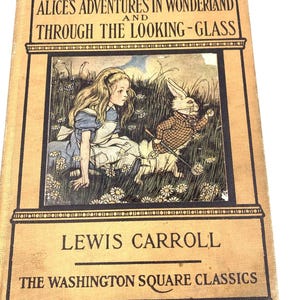1920 Alice’s Adventures & Through the Looking-Glass Lewis Carroll  Vintage Illustrated Book