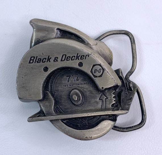 Vintage 1979 Black & Decker Circular Saw Belt Buckle by