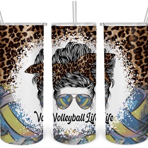 Volleyball Life Skinny Tumbler, Volleyball Tumbler, Volleyball Player