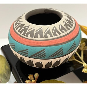 Mata Ortiz Pottery Lucero Ozuna Silveira Handmade Paquime Art Mexico Ceramic