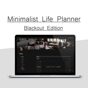 Minimalist Notion Planner | Blackout Edition