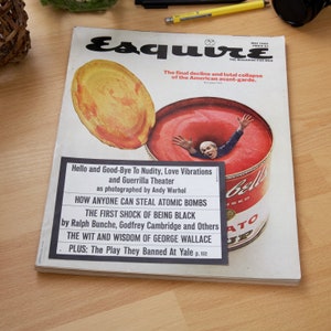 Esquire Magazine, May 1969 - Andy Warhol - Campbell&#39;s Soup Cover