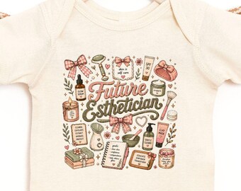 Body bébé future esthéticienne, tenue professionnelle de spa soins de la peau, cadeau baby shower