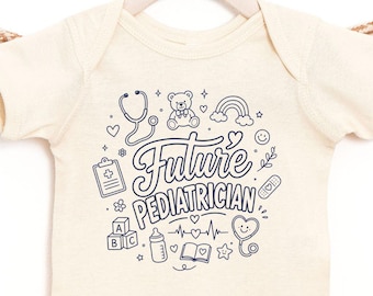 Future Pediatrician Baby Bodysuit, Pediatrician Baby Onesie, Future Doctor Infant Outfit, Medical Baby Shower Gift, Healthcare Baby Clothes