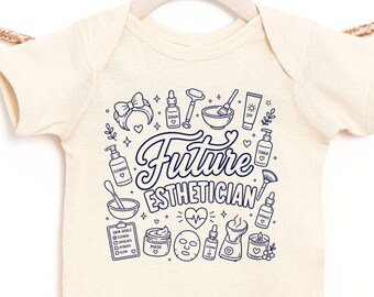 Future Esthetician Baby Bodysuit, Future Esthetician Onesie, Skincare Baby Outfit, Beauty School Baby Gift, Infant Baby Shower Bodysuit