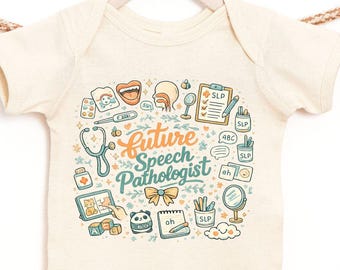 Body bébé futur orthophoniste, tenue d'orthophoniste, cadeau futur orthophoniste