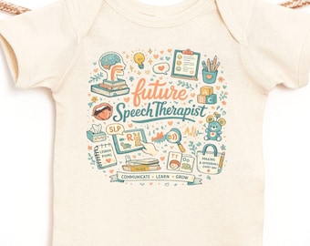 Body pour bébé futur orthophoniste - Tenue pour orthophoniste, cadeau de baby shower