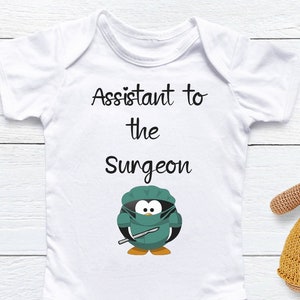 Surgeon bodysuit, cute Surgeon  gift, baby gift for Surgeon, Profession bodysuit, baby shower gift, gift for Surgeon, gift for mom to be