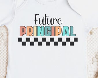 Future Principal Baby Bodysuit, Cute Profession Gift