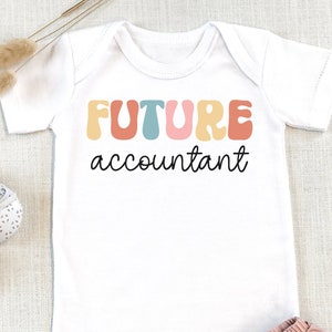 Accountant bodysuit, cute accountant ,baby gift accountant, Profession bodysuit, baby shower gift, gift for accountant, new cpa graduate
