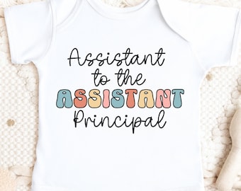 Assistant Principal Baby Bodysuit, Profession Baby Shower Gift