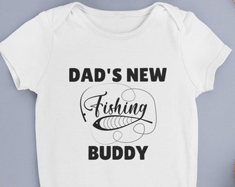Dad's Fishing Buddy Bodysuit, Baby Shower Gift