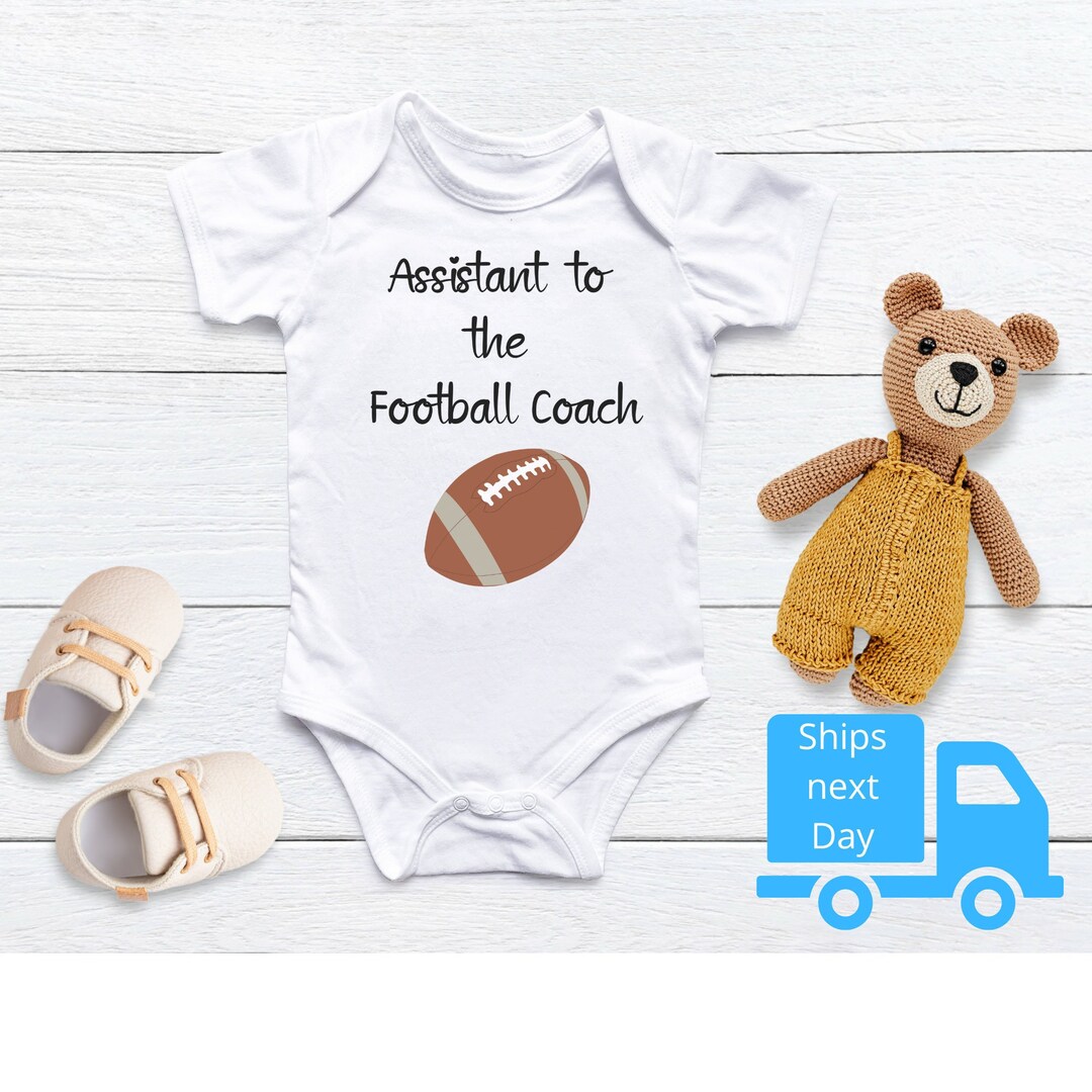 Football Coach Onesie Cute Football Coach Gift Baby Gift Etsy