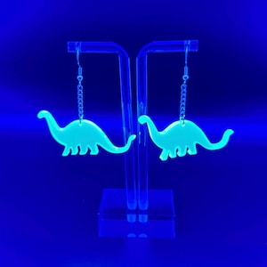 Dinosaur Earrings (lost lands earrings, lost lands jewelry, dinosaur jewelry, bass earrings, rave jewelry, festival earrings, dubstep)