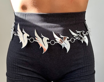 Cinturón Illenium Phoenix (joyería para festivales, cinturón Illenium, joyería rave, accesorio EDM, cinturón de DJ, joyería personalizada, joyería inspirada en DJ)