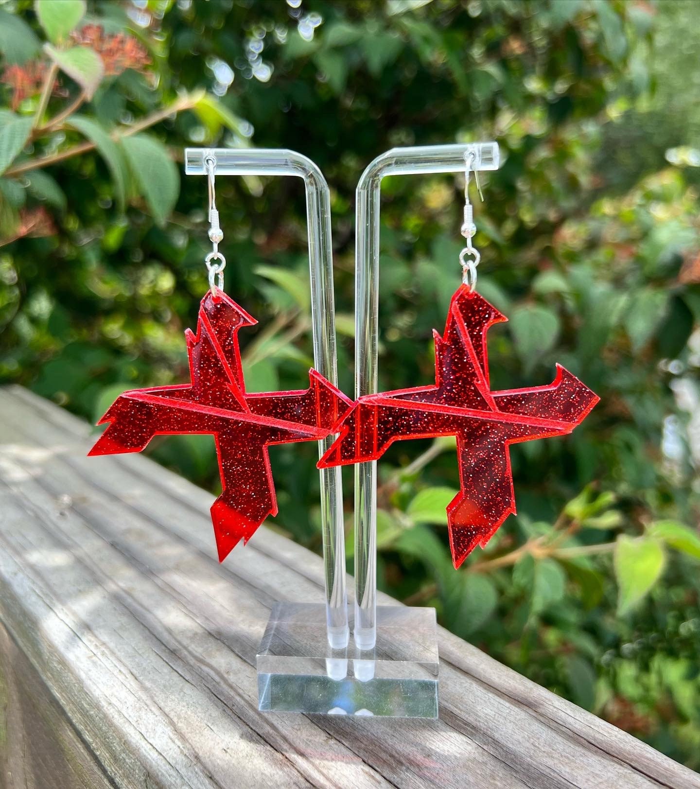Excision Earrings (lost lands earrings, DJ inspired, bass earrings, rave jewelry, festival earrings, dubstep earrings, rave earrings)
