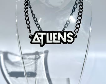 ATLiens Necklace (ATLiens jewelry, festival jewelry, dubstep necklace, ATLiens accessory, rave jewelry, rave necklace, dnb accessory)