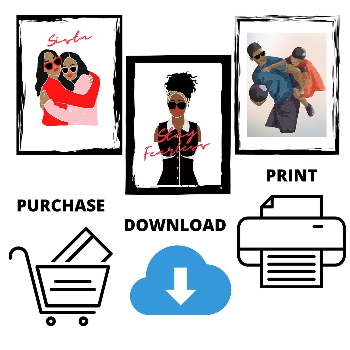 Black Boy Reading Wall Art Black Boy Joy Reading Wall Art Etsy