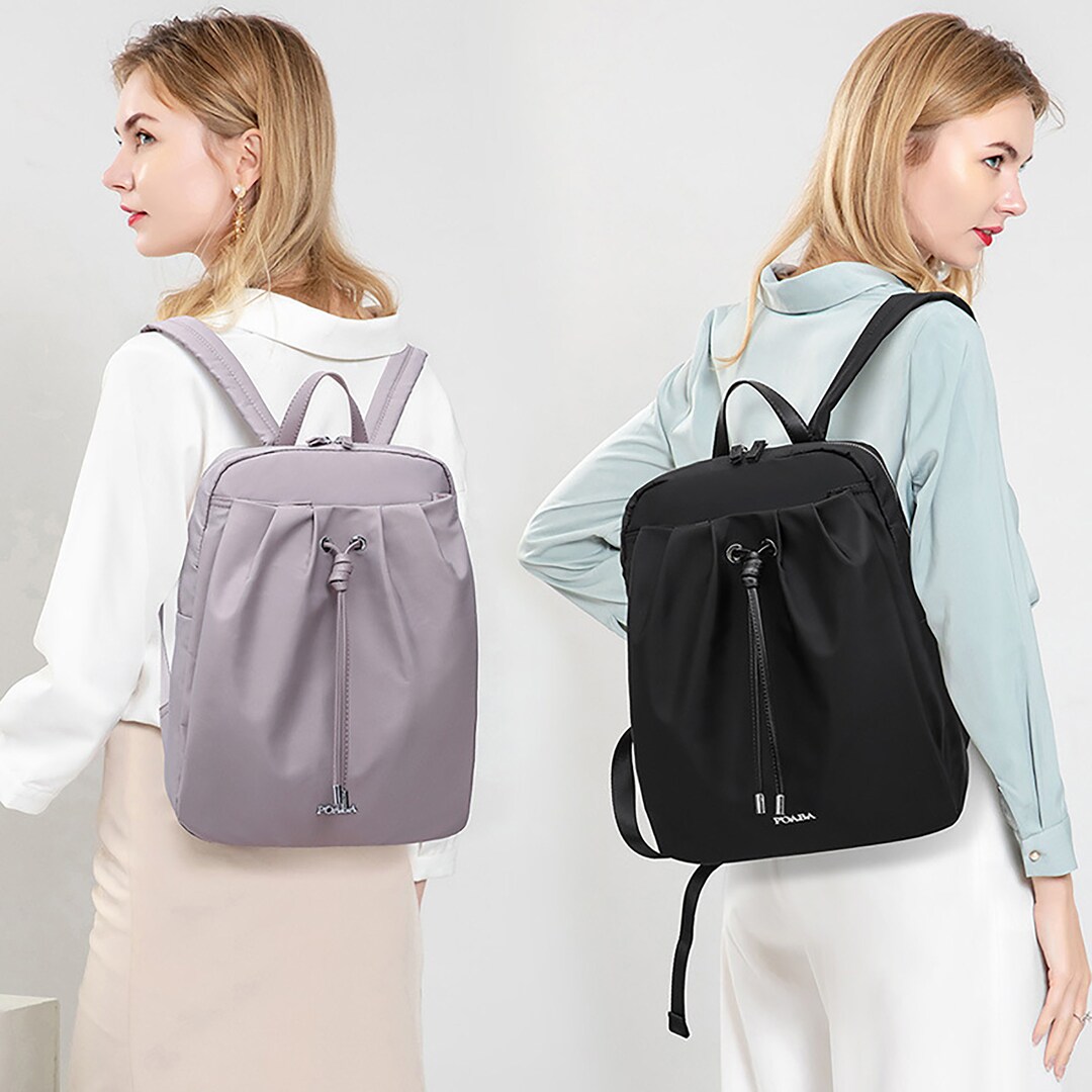 Pink Drawstring Backpack Vintage Shoulder Bag Cute School Etsy