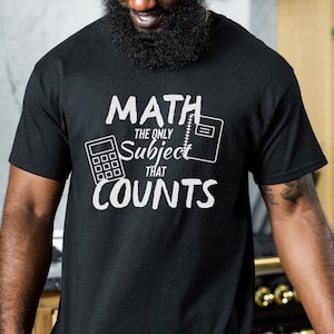 Math Teacher Shirt, Middle School Math, High School Math, Back to School shirt, Teacher Appreciation Gift, Unisex Math Shirt