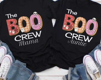 Family Halloween Shirts, Halloween Momma & Mini Boo Crew Tees, Matching Halloween Outfits, Halloween Boo Crew, Personalized Halloween Tee