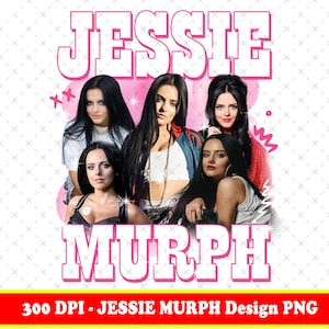 Jessie Murph Bootleg PNG, Worldwide Hysteria Tour Poster Inspired Clipart 2025, Retro Music Merch Digital Download Files, Sad Girl Pop Tour