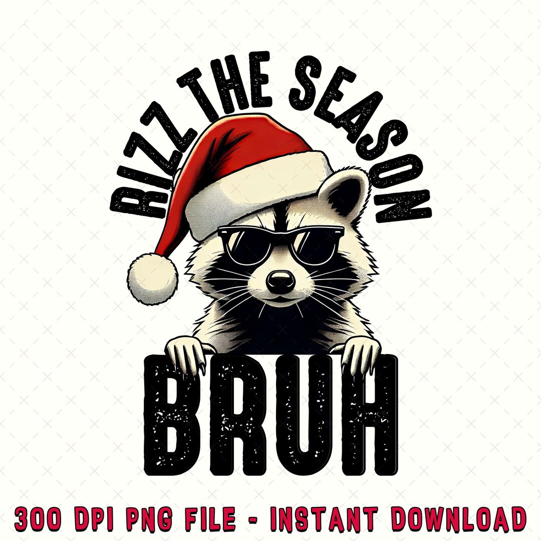 Rock Retro Rizz the Season Png, Funny Santa Clause Rizzler Png, Vintage ...