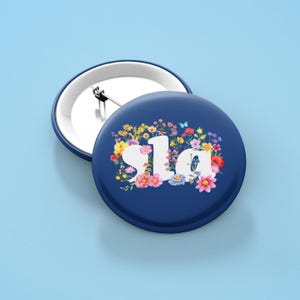 Floral La Kamala Harris Pin Button, Childless CatPins Buttons, Kamala Harris Pin, Democrat Pin, Harris Election Gifts Set